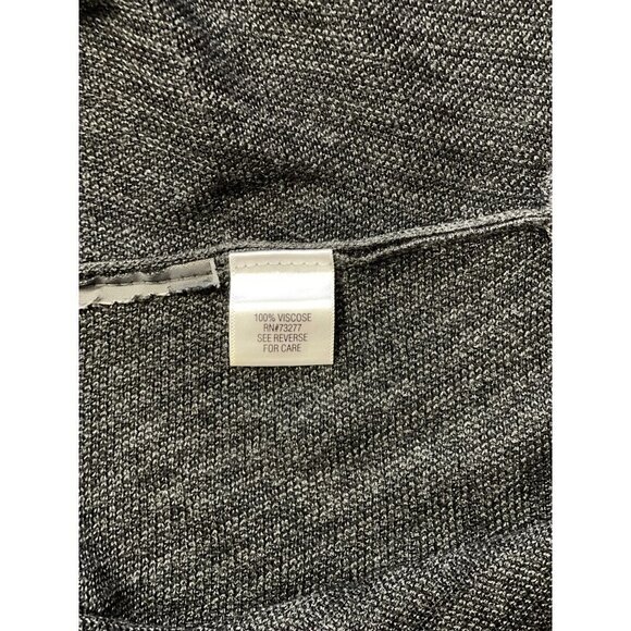DANA BUCHMAN Woman's Striped Tunic Top Size XL‎ Lightweight Stretch Grey Black - Picture 6 of 7